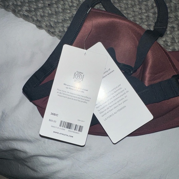 NWT ATHLETA PALM BRA CUP BIKINI TOP - Picture 6 of 8